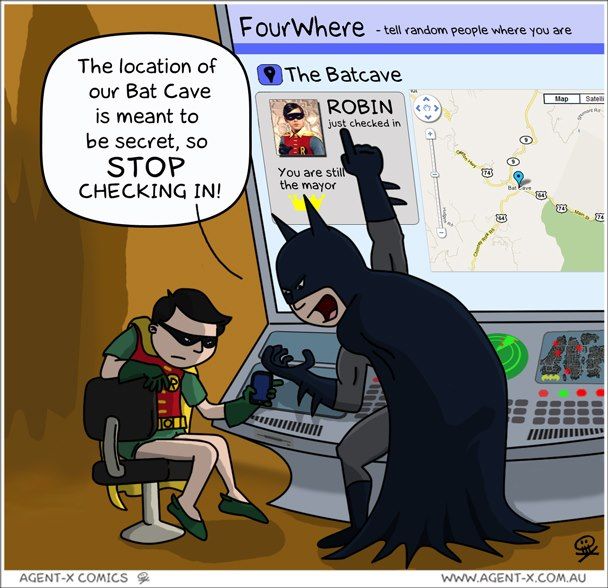 Batman Check-in Humour