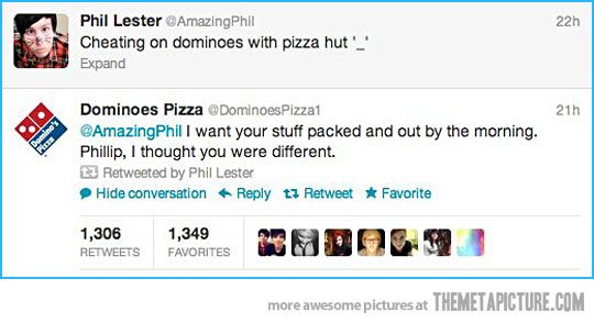 Dominoes Pizza Funny Tweet