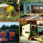 Shipping Containers Utilized As Garden Rooms