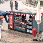 Little Coca-Cola kiosks promote new mini cans
