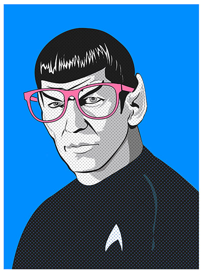 Star Trek Pop Art_Spock_Illustrated by Kevin Keeton