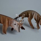 Leaf Beasts: Animal Sculptures Made from Dried Magnolia Leaves