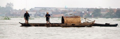 Boat on the Mekong River