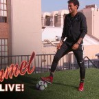 Off the Pitch: Neymar Tries Rooftop Trick Shot on Jimmy Kimmel Live