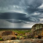 Storm and Lightning over Norseman, Western Australia.