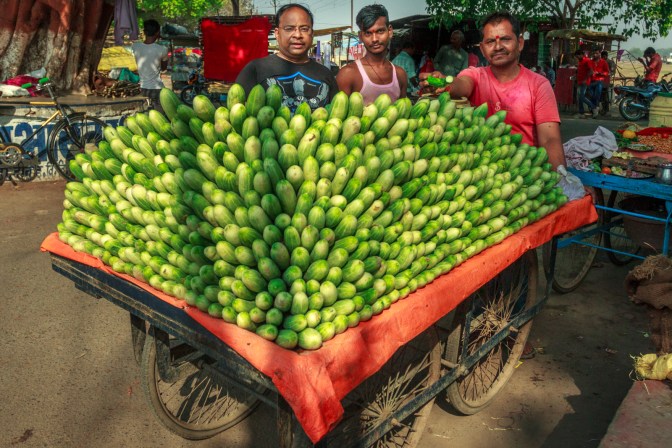 A Cucumber seller 