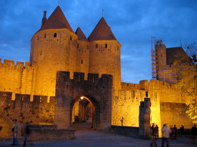 289.City of Carcassonne at night