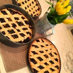 Cherry and Pistachio tart and a pastry lesson