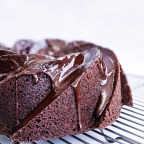 Chocolate Stout Cake with Whiskey Glaze and Baileys Whipped Cream
