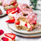 Strawberries and Cream Donut Sandwiches (Vegan Gluten-free)