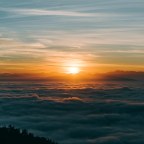 Sunrise above the clouds