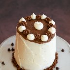 Chocolate and Vanilla Tiered Cake